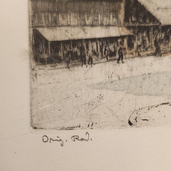 Vtg Original Etching Signed Leopold Hofmann St Stephen's Cathedral Vienna - Picture 4 of 8